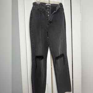 PacSun High Rise Black Ripped Jeans